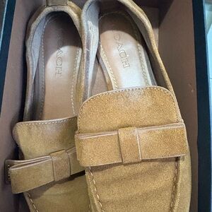 Coach Tan Suede Loafers
